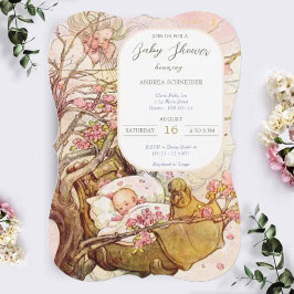 Convites Rock A Bye Baby Nursery Rhyme Chá de fraldas