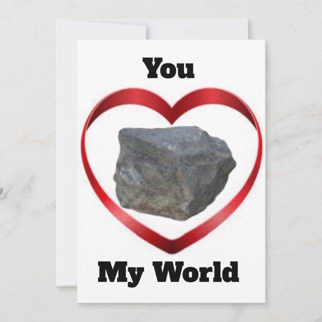 Convites Rock My World Day Card (Frente)