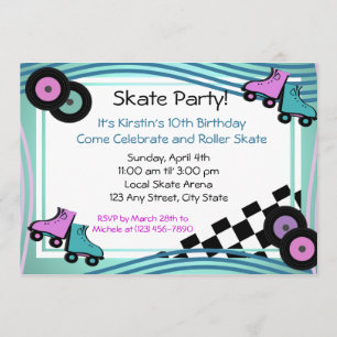 Convites Rock N' Roller Skate