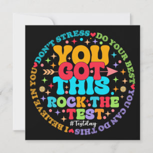 Convites Rock The Test Teacher Day You Have This