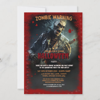 Convites Rock Zombie Festa de Halloween