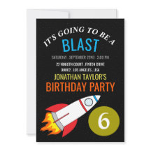 Rocket espacial para o Aniversário das Crianças da