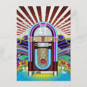 Convites Rockin' em torno da festa do relógio - SRF