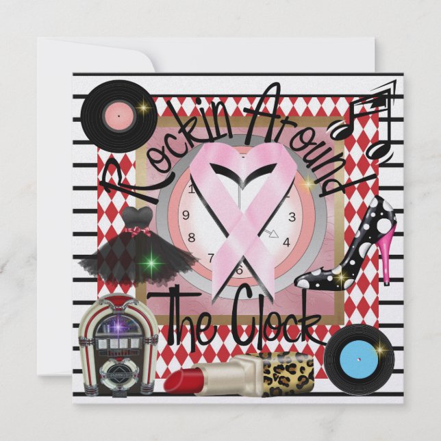 Convites Rockin' for the Cure - SRF (Frente)