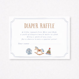 Convites Rocking Horse Diaper Raffle