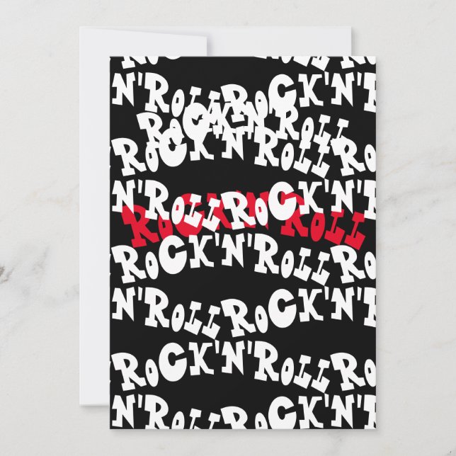 Convites Rock'n'Roll    (Frente)