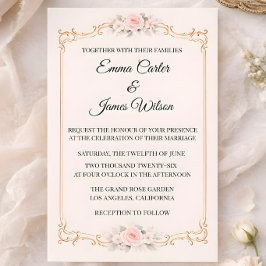 Convites Rococo Blush