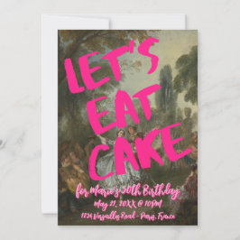 Convites Rococo - Festa de aniversário Marie Antionette - C