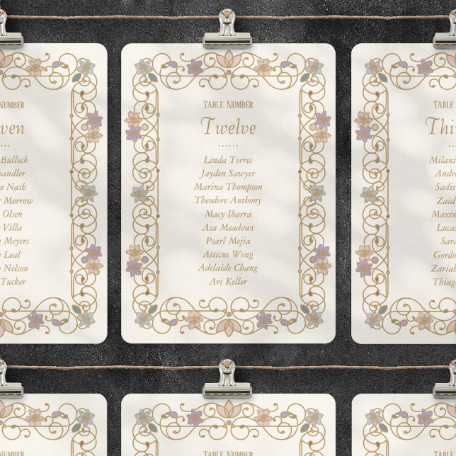 Convites Rococo Revival Elegant Vintage Floral Wedding (Criador carregado)
