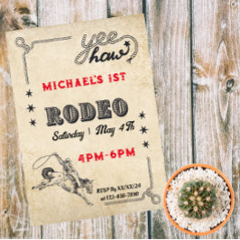 Convites Rodeio Cavalgada Ocidental Cowboy Aniversário Rode