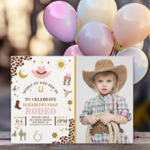 Rodeo Birthday Girl , Photo CowGirl Birthday