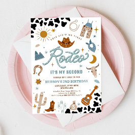 Convites Rodeo Cowboy 2nd Birthday Invitation