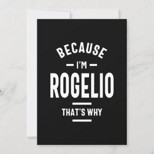 Convites Rogelio Nome Personalizado Aniversário