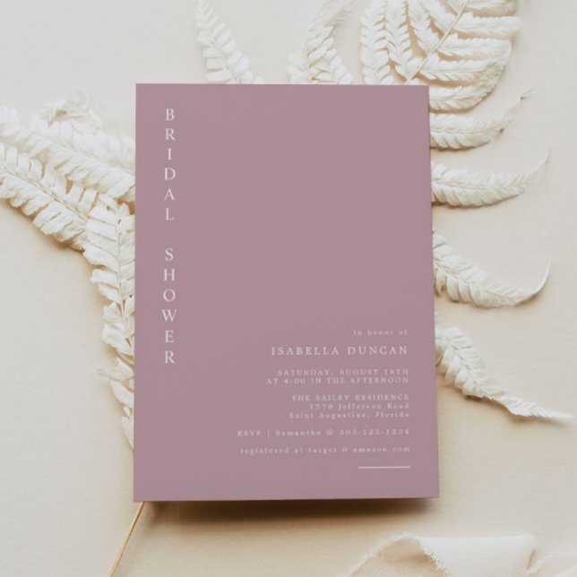 Convites ROGUE Dusty Blush - Chá de panela de Maure Rosa (Criador carregado)