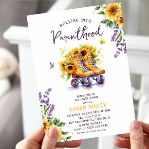 Convites Rolando para o Chá de fraldas Vintage de Parentood