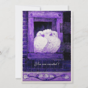 Convites ROLAS BRANCAS NA JANELA AZUL,Festa de Casamento