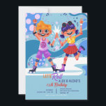 Convites Roller Skating Kids<br><div class="desc">Um convite colorido para patinar que WOWS! A design apresenta um menino e uma menina em skates rindo e se divertindo. Pode ser usado para a festa de skate de menino ou menina e é perfeito para gêmeos ou irmãos. (Imagem de pikisuperstar em Freepik). O cartão é fácil de personalizar...</div>