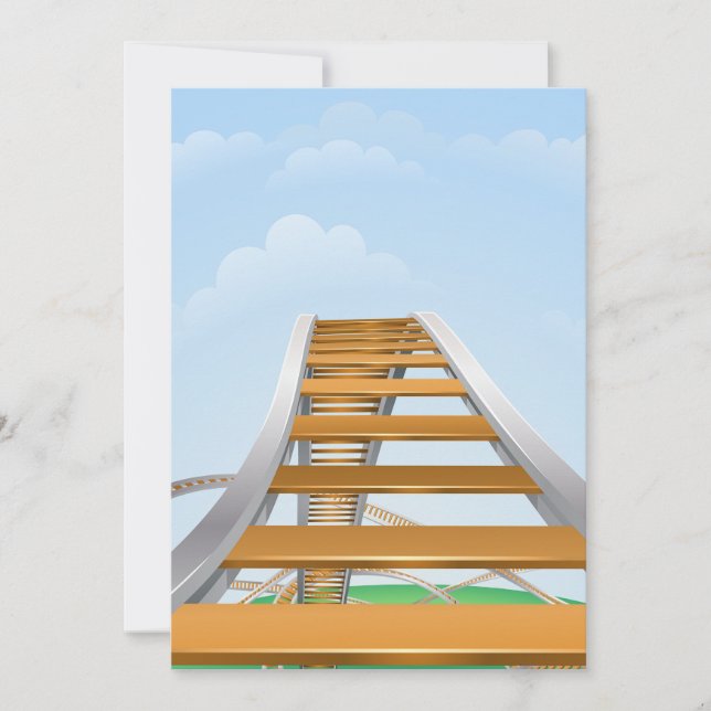 Convites Rollercoaster (Frente)