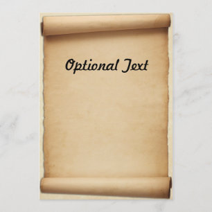 Convites Rolo da proclamação do pergaminho