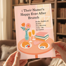 Convites Rom-Com Brunch Book Club Birthday Party
