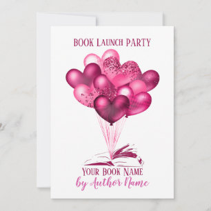 Convites Romance Book Launch Party