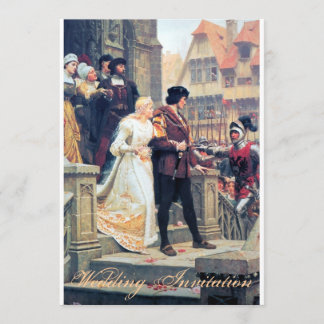 Convites Romance do casamento medieval