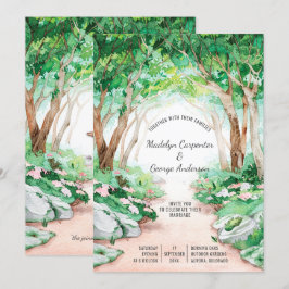 Convites Romance Eclético - Casamento do Caminho Florestal 