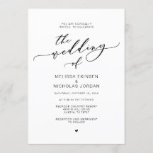 Romance Moderno, Casamento com Caligrafia Negra
