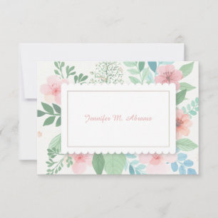 Convites Romance Notecard do primavera