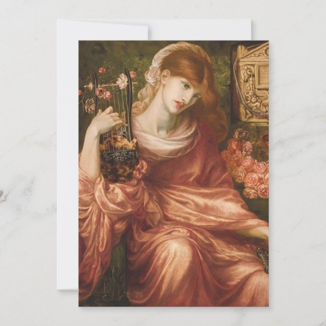 Convites romanos do jogador da harpa de Rossetti (Frente)