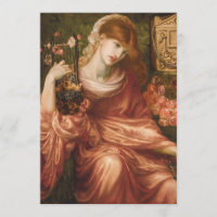 Convites romanos do jogador da harpa de Rossetti
