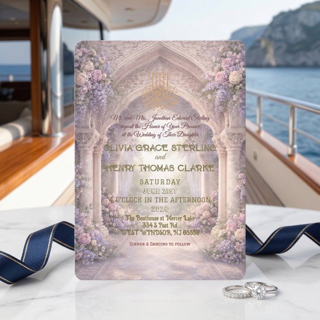 Convites Romantic Enchanted Muslim Wedding (Criador carregado)