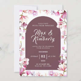 Convites Romantic Floral Wedding Invitation