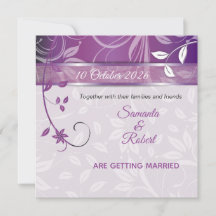 Romantic Floral wedding invitation