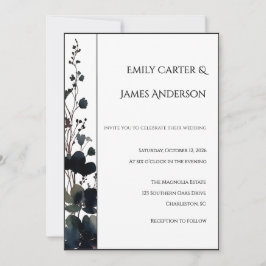 Convites Romantic Floral Wedding Soft Elegant