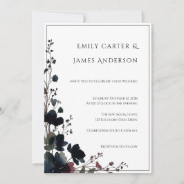 Convites Romantic Floral Wedding Soft Elegant