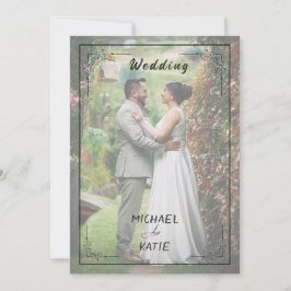 Convites Romantic Minimalist Wedding | Clean Lines & White