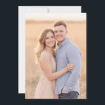 Convites Romantic Photo<br><div class="desc">This wedding invitation design captures a warm and romantic ambiance, perfect for couples celebrating their love. The soft color palette of pastel tones evokes a serene and elegant mood, complemented by the gentle embrace depicted in the photo area. Ideal for an intimate outdoor ceremony or reception, this design exudes a...</div>