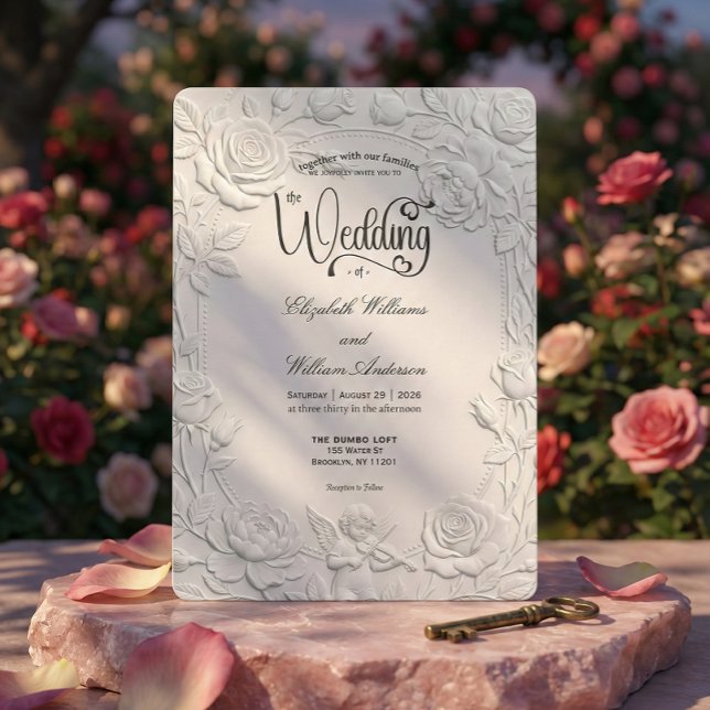 Convites Romantic Regency Era Cupid Violinist Wedding (Criador carregado)