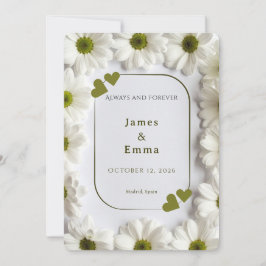 Convites Romantic Save the Date Card - Always and Forever