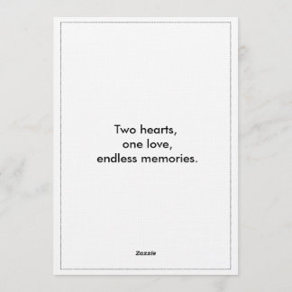 Convites Romantic Script Wedding Invitation – Customizable 