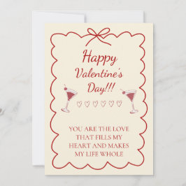Convites Romantic Valentine’s Day Card