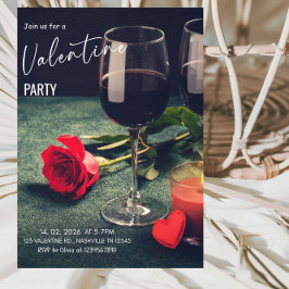 Convites Romantic Valentine’s Day Party