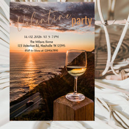 Convites Romantic Valentine’s Day Party