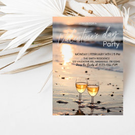 Convites Romantic Valentine’s Day Party - Heart & Love