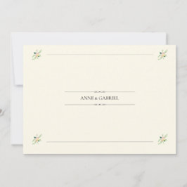 Convites Romantic Wedding Invitation