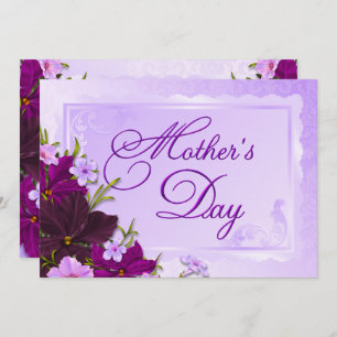 Convites Romântica Dia de as mães Floral Brunch