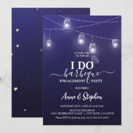 Convites Romântica Mason Jar Light Eu Faço Festa de noivado