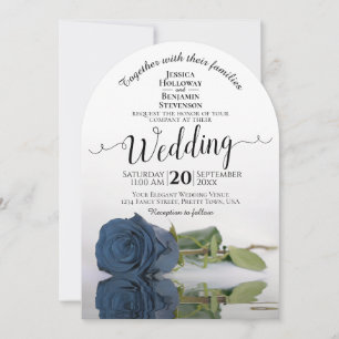 Convites Romântico Dusty Rosa Elegante Casamento Românico