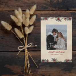 Convites Romântico Nada de Rico só de amar Casamento no inv